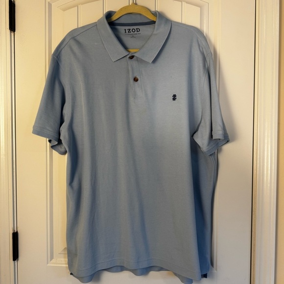 Izod Blue Performance Polo Shirt - Picture 1 of 6